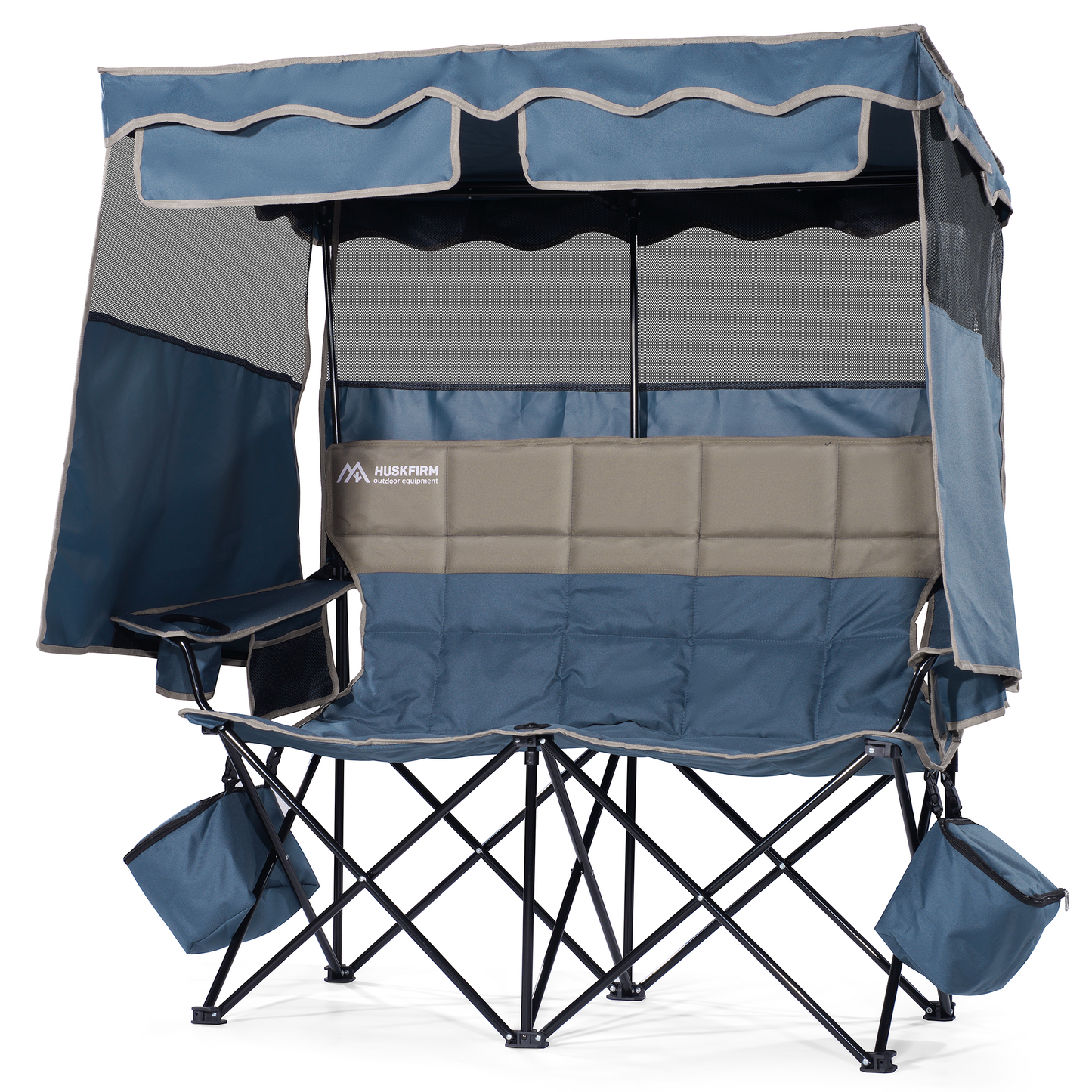 Double Beach Chair With Canopy Shade