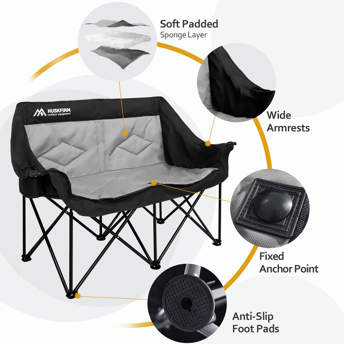 2 Person Camping Chair Oversized Loveseat Camping Chair