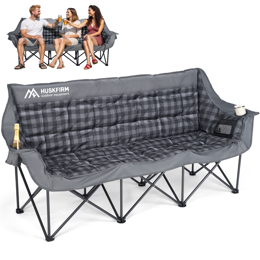 3 Person Camping Chair Padded