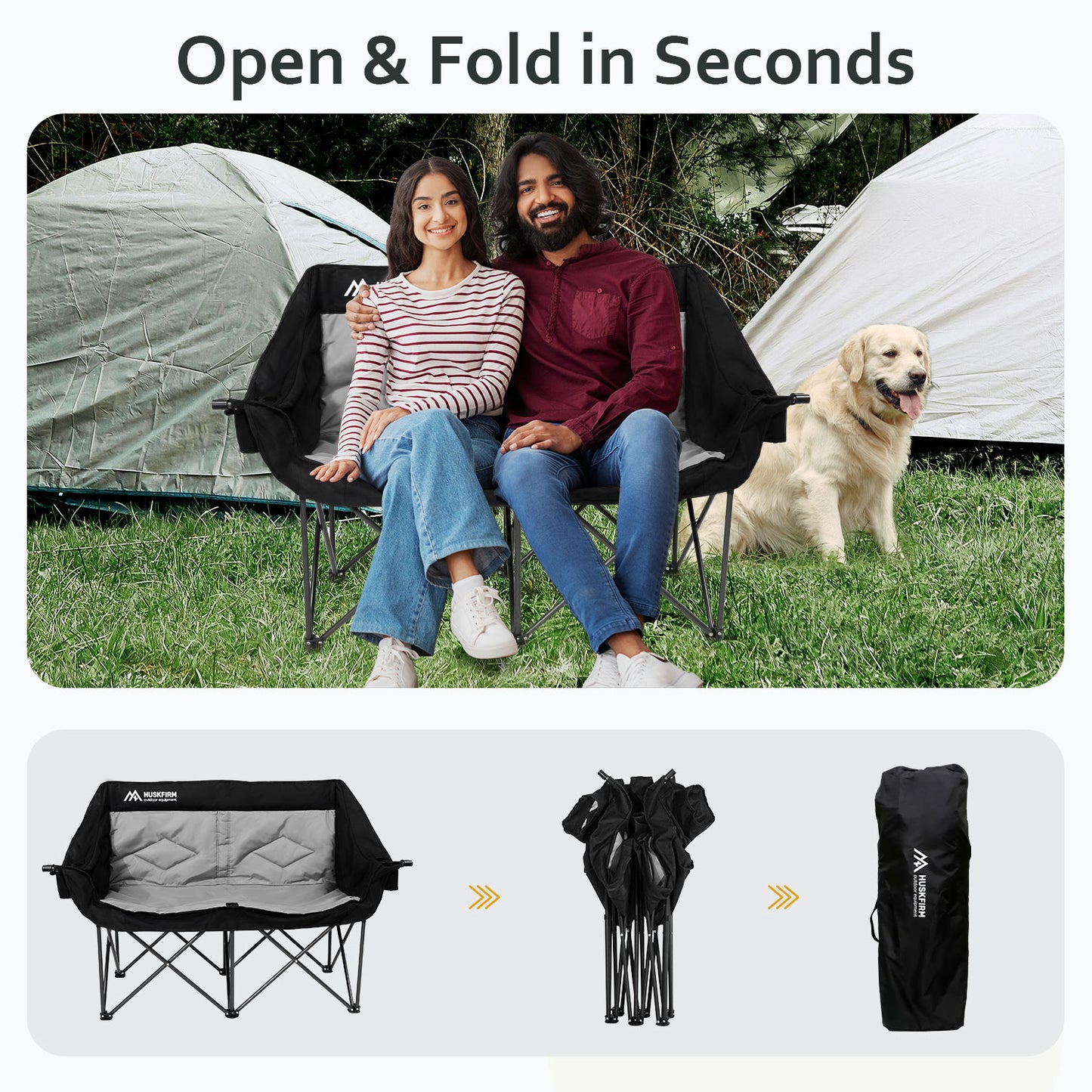 2 Person Camping Chair Oversized Loveseat Camping Chair