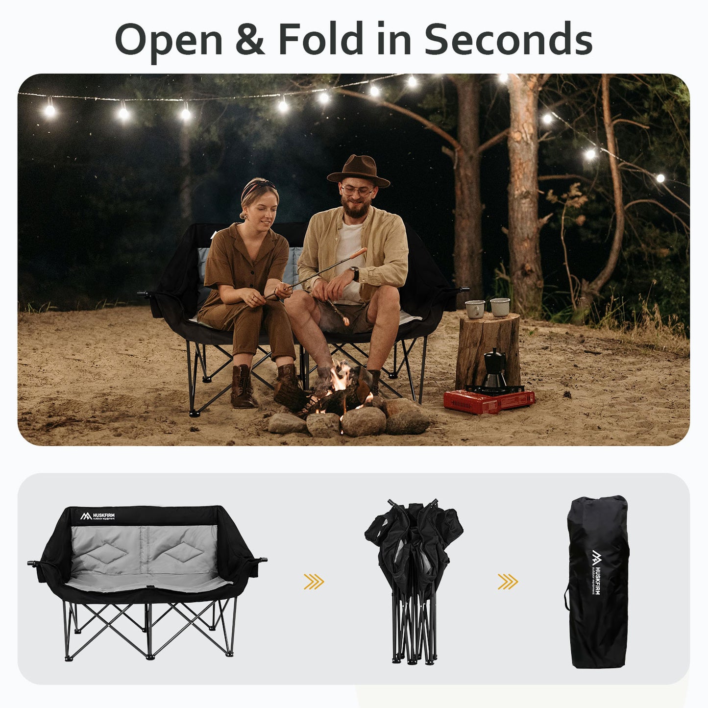 2 Person Camping Chair Oversized Loveseat Camping Chair