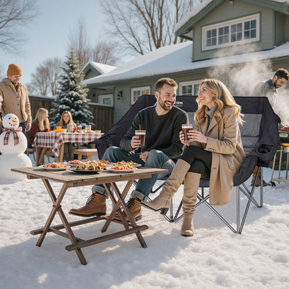 Heated Double Camping Chair（Battery Not Included）