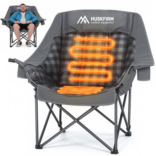 Oversized Heated Camping Chair Fully Thick Padded Camping Chair